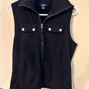 Chaps zippered fleece vest